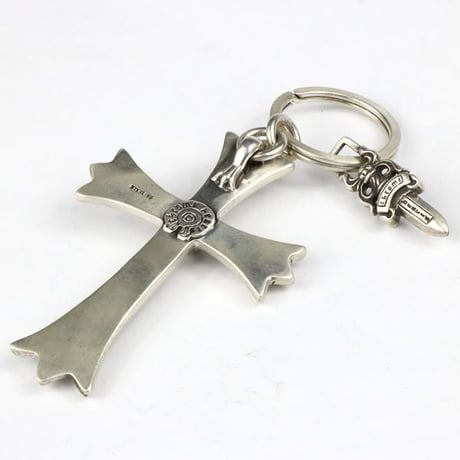 Chrome Hearts Large Cross Split Dagger Keyring #103601