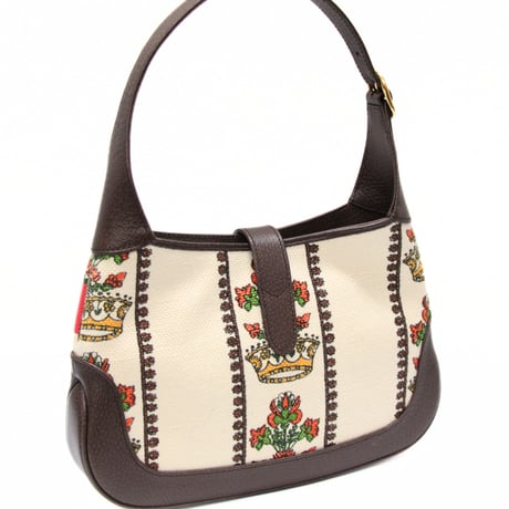 GUCCI Music is Mine Small Jackie 1961 Hobo Bag GG Canvas Leather Brown Multicolor #74222