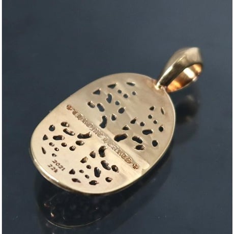 Chrome Hearts 22K Classic Oval Pavé Diamond Pendant #102089