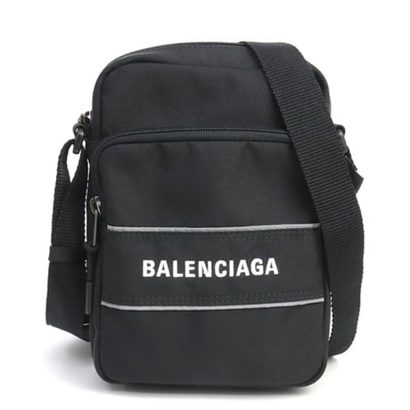 BALENCIAGA Small Sport Messenger Bag Nylon Black #19429