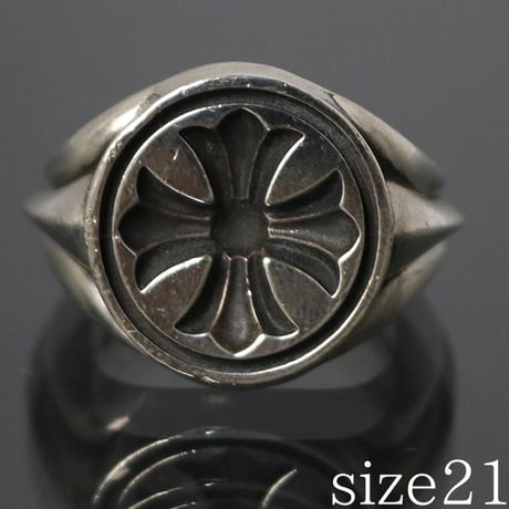 Chrome Hearts CH Plus Seal Stamp Ring #31292
