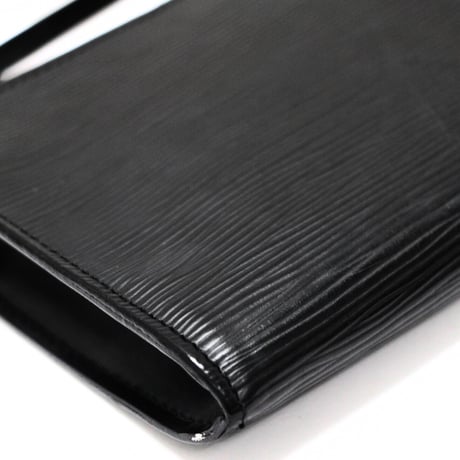 Louis Vuitton Pochette Accessory Pouch Handbag Epi Leather Black M52942 #74132