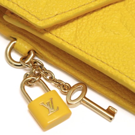 Louis Vuitton Victorine Wallet Monogram Empreinte Ginko Yellow M14156 #75100