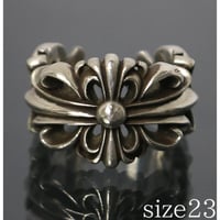 Chrome Hearts Double Floral Cross Ring #31287