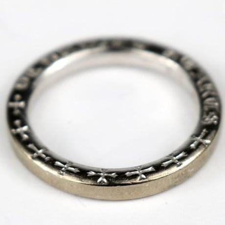 Chrome Hearts 18K White Gold NTFL Ring #103591