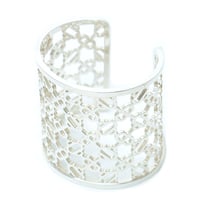 HERMES Chaine d'ancre Passerelle Cuff Bangle Sterling Silver 925 #15614