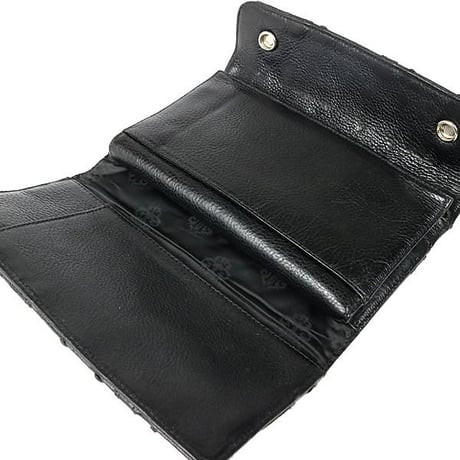 【￥2,999,900】 Chrome Hearts Cemetery Cross Patch Wave Leather Wallet #103110