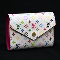 Louis Vuitton x Murakami Victorine Wallet Monogram Multicolor White M28387 #74918