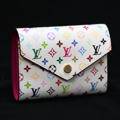 Louis Vuitton x Murakami Victorine Wallet Monogram Multicolor White M28387 #74918