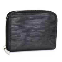 Louis Vuitton Zippy Coin Purse Epi Leather Black M60152 #75253