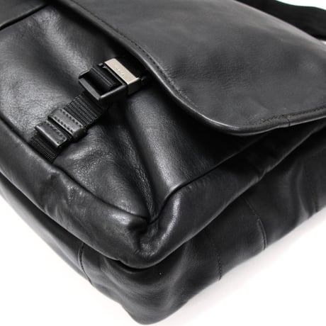 PRADA Messenger Bag Leather Black ＃74975