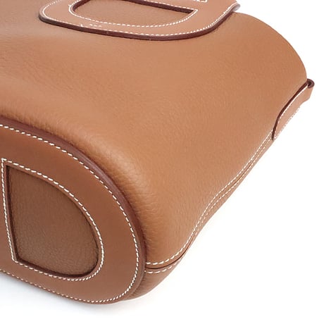HERMES In-The-Loop 18 Handbag Taurillion Clemence Leather Gold ＃19401