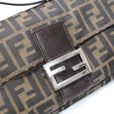 FENDI Mamma Baguette Bag Zucca Canvas ＃74795