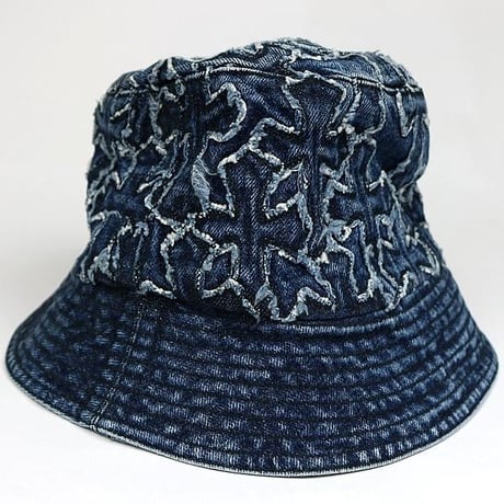 Chrome Hearts CHUM Denim Cross Patched Bucket Hat #102369