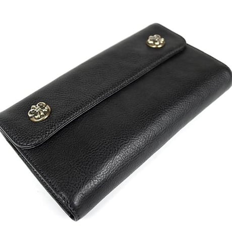 Chrome Hearts Brand-New BS Fleur Button Wave Wallet #30201