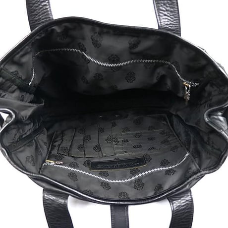Chrome Hearts Gunslinger Leather Tote Bag Black  #97885