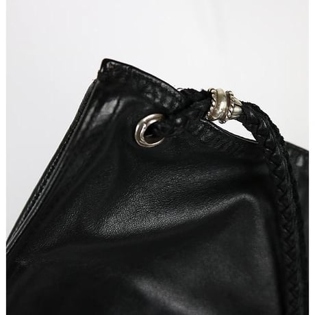 Chrome Hearts BS Fleur Flat Pouch Leather Clutch Bag #30730