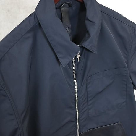Chrome Hearts Carpenter Leather Pocket Zip Shirt ＃102132