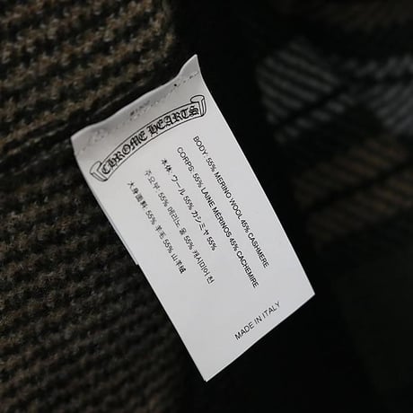 Chrome Hearts BIG CITY Check Pattern V-Neck Knit #101752