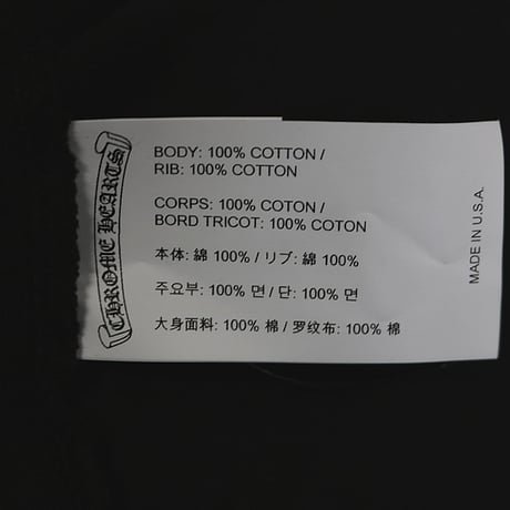 Chrome Hearts Brand-New 3 Cemeteries CH Logo Long-Sleeve T-Shirt # 30753