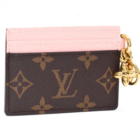 Louis Vuitton LV Charms Card Holder Monogram Canvas Rose Ballerine M82739 #75254