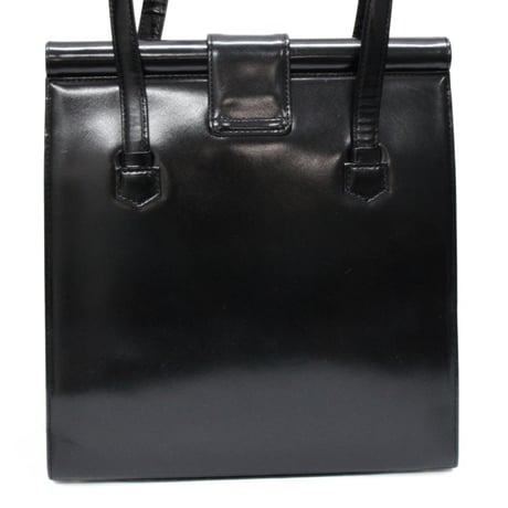 YVES SAINT LAURENT Vintage Shoulder Bag Leather Black #74809