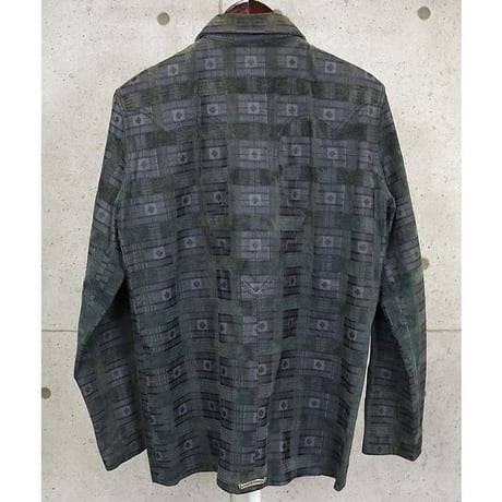 Chrome Hearts Dagger Zip Print Leather Shirt  ＃30295