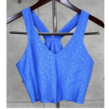 Chrome Hearts CH Plus Pattern Tank Top Blue #101408
