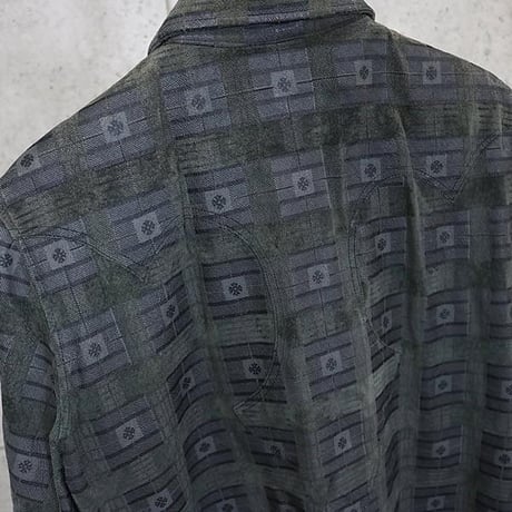 Chrome Hearts Dagger Zip Print Leather Shirt  ＃30295
