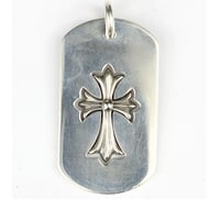 Chrome Hearts Large Cutout Cross Dog Tag Pendant #31335
