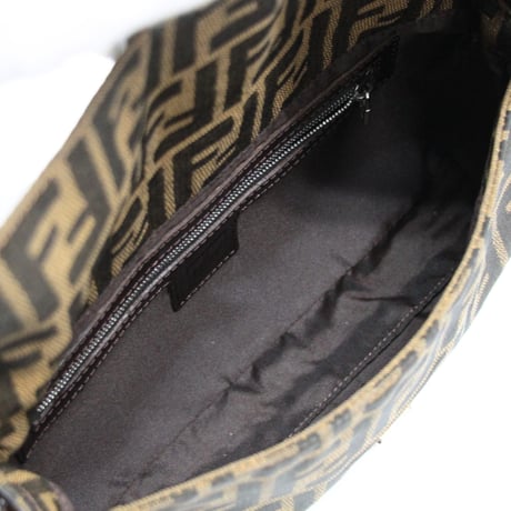 FENDI Mamma Baguette Bag Zucca Canvas ＃75174