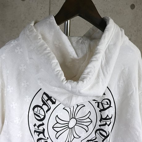 Chrome Hearts CH Plus All-Over Print Horseshoe Pullover Hoodie #31425