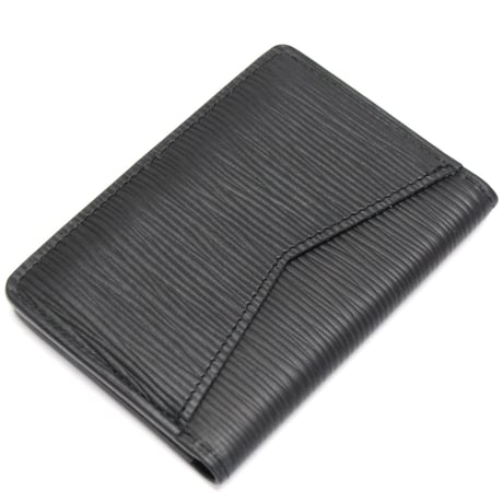 Louis Vuitton Pocket Organizer Card Holder Epi Leather Black M60642 #75257