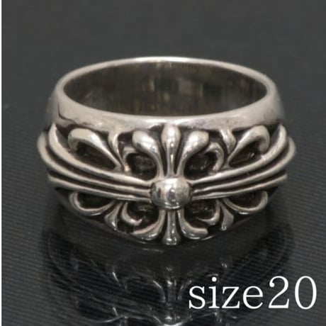 Chrome Hearts Floral Cross Ring #30651