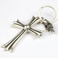 Chrome Hearts Large Cross Split Dagger Keyring #103601