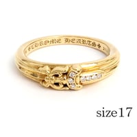 Chrome Hearts 22K Gold Baby Classic Dagger Diamond Ring #19264