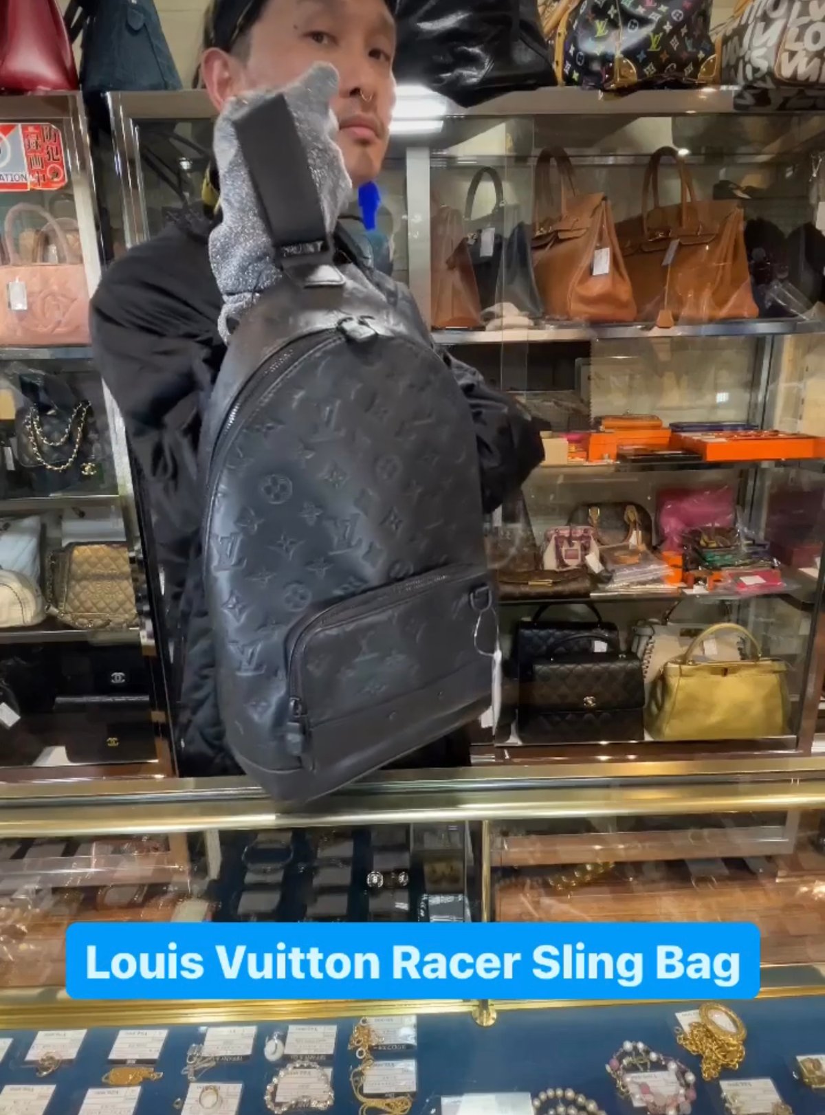 Racer Slingbag Monogram Shadow Leather - Bags