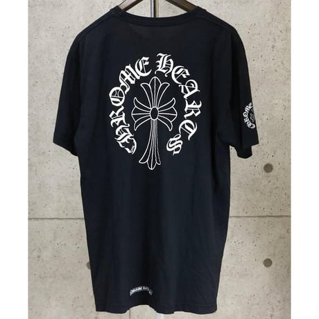 Chrome Hearts Neck Logo CH Cross Circle Logo T-Shirt #31404