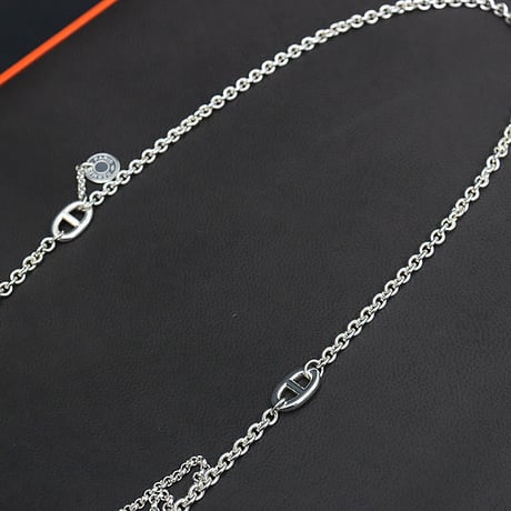 HERMES New Farandole Necklace Sterling Silver 925 #15888