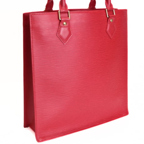 Louis Vuitton Sac Plat PM Tote Bag Epi Leather Rouge M5274E #74987