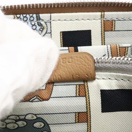 HERMES Azap Compact Silk'In Wallet Evercolor Leather Chai #18735