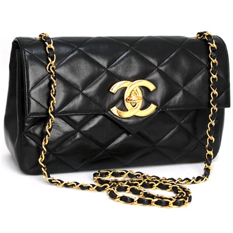 VINTAGE●CHANEL●Largeクラシック ハンドバッグ CHANEL Large CC Vintage Classic Single Flap Bag