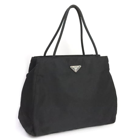 PRADA Handbag Nylon Black #19378
