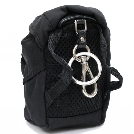 PRADA Backpack Charm Nylon Black #75127
