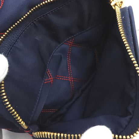 PRADA Backet Shoulder Bag Nylon Navy 1BH038 #19046
