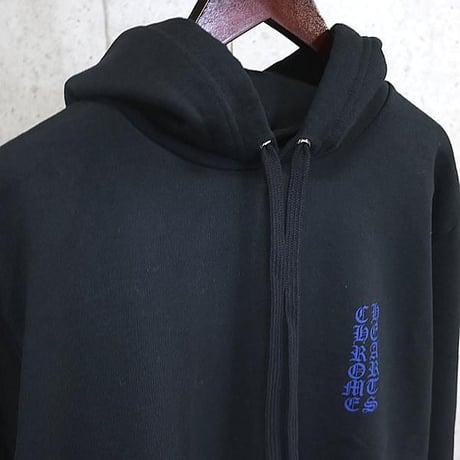 Chrome Hearts Old English Logo Hoodie Black and Blue #102351