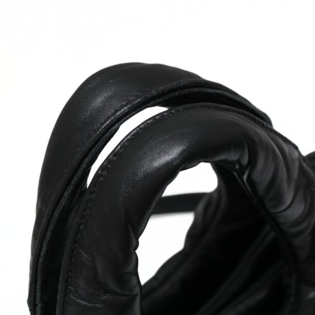 PRADA Mini Padded Handbag Nappa Leather Black 1BA359 #74062