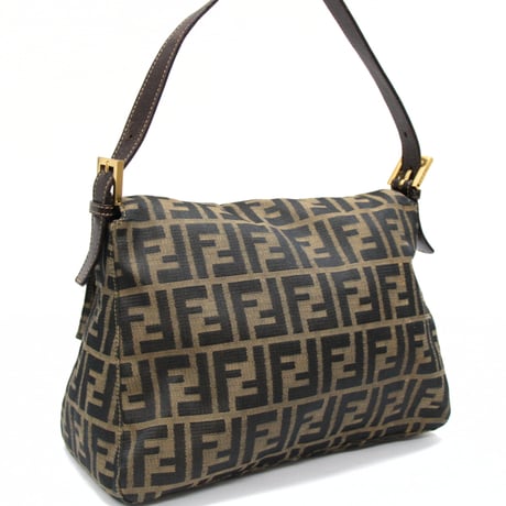 FENDI Square Mamma Baguette Bag Zucca Canvas ＃74967