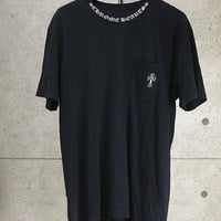 Chrome Hearts Neck Logo CH Cross Circle Logo T-Shirt #31404