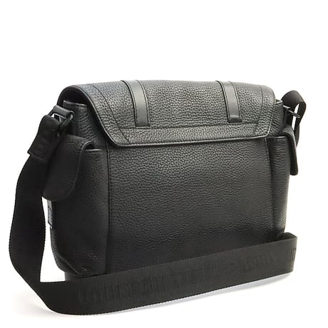 Louis Vuitton Christopher Messenger Bag Taurillon Leather Black M58476 #19133